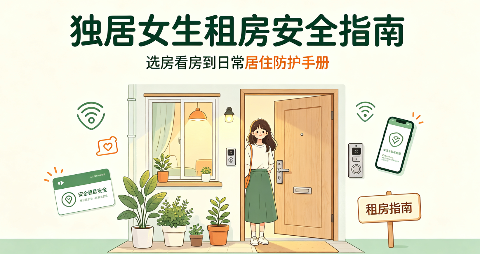独居女生租房全维度安全指南|选房看房到日常居住防护手册